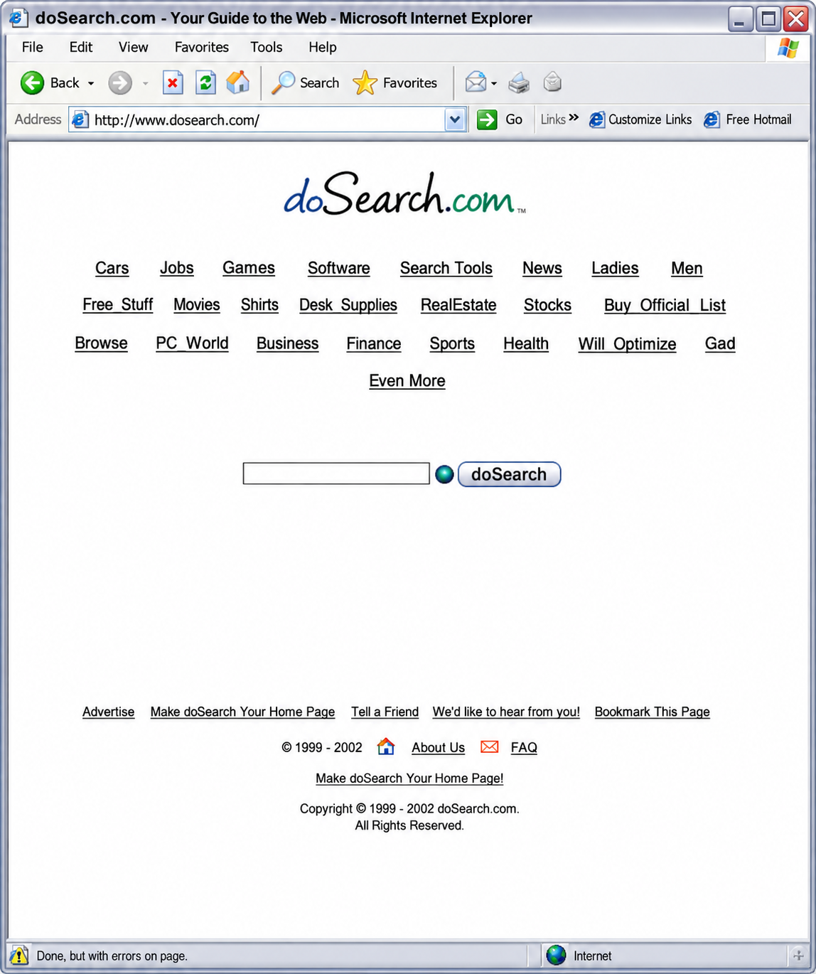 doSearch.com website screenshot