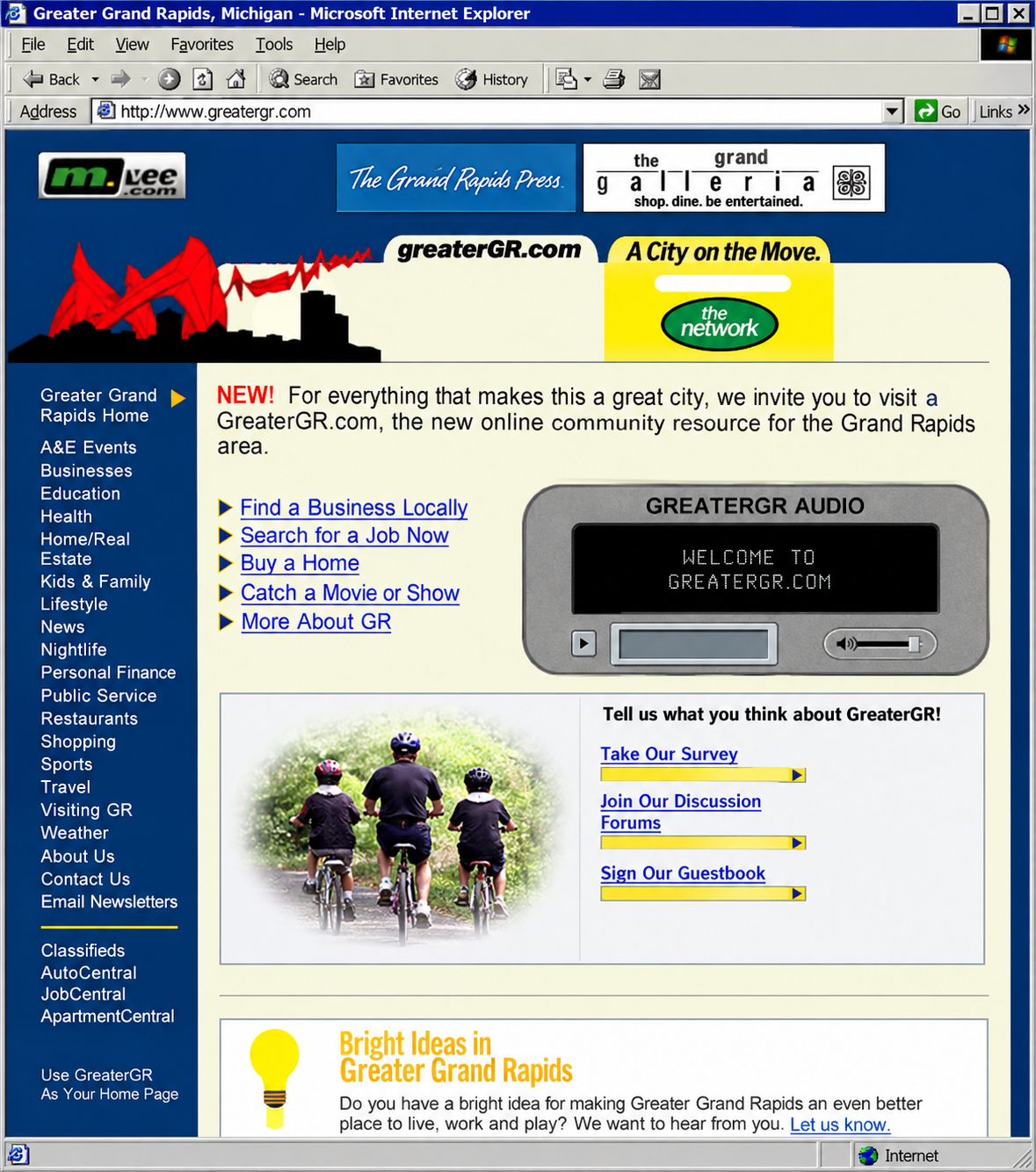 GreaterGR.com website screenshot